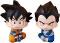Megahouse Dragon Ball DAIMA Look Up Set: Son Goku (Mini) and Vegeta (Mini): Collectible PVC Figures.Statue with articulated head.Adorable design, ideal for fans of the new Dragon Ball saga.