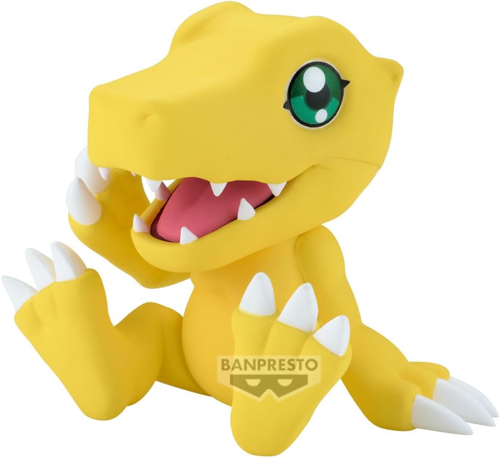 Banpresto Agumon Digimon Adventure Action Figure, Sofvimates Vol.2 9 cm, BP29517P Multicolor, Collectible Figure, Optimo for Anime Fans