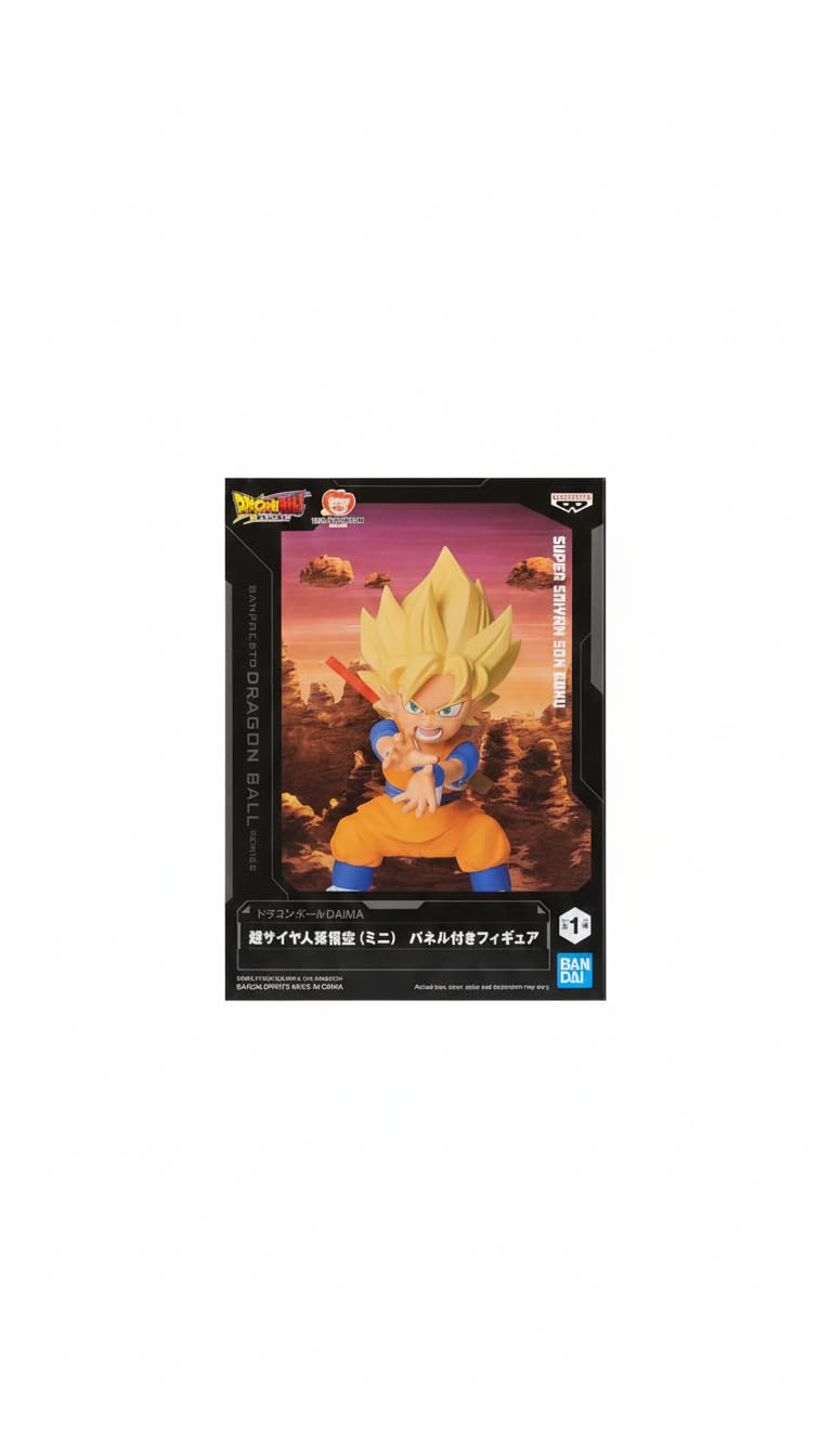 Megahouse Dragon Ball DAIMA Look Up Set: Son Goku (Mini) and Vegeta (Mini): Collectible PVC Figures.Statue with articulated head.Adorable design, ideal for fans of the new Dragon Ball saga.