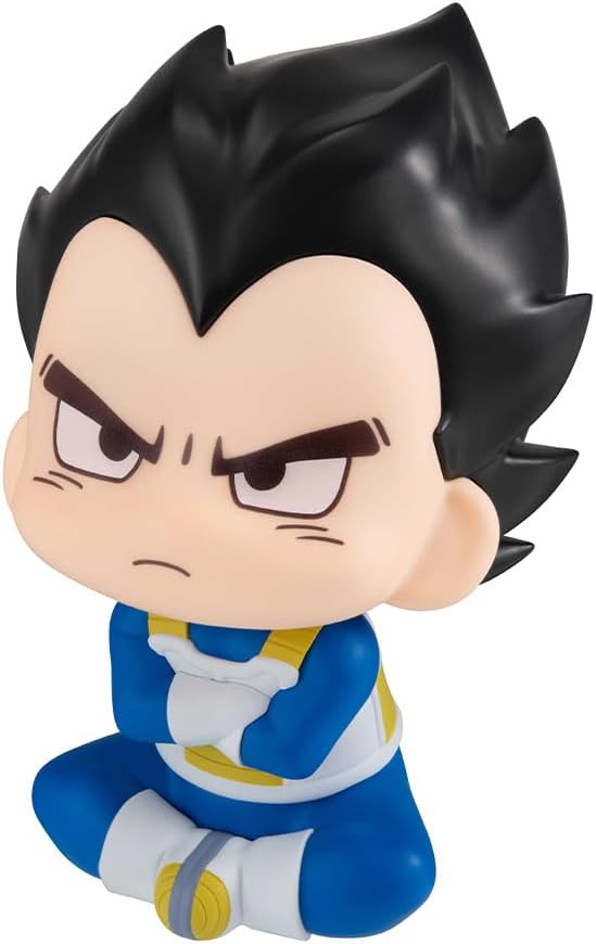 Megahouse Dragon Ball DAIMA Look Up Set: Son Goku (Mini) and Vegeta (Mini): Collectible PVC Figures.Statue with articulated head.Adorable design, ideal for fans of the new Dragon Ball saga.