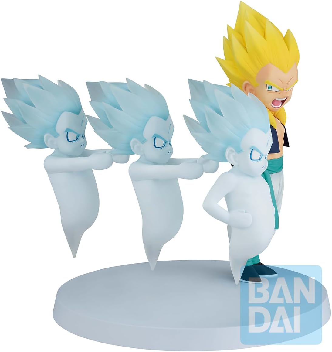 Ichibansho Dragon Ball Z Super Saiyan Gotenks & Ghost (Dragon History II) Revible Moment: Bandai Spirits Premium Collectible Statue - Fun and Detailed Figure, a Must-Have for DBZ Fans