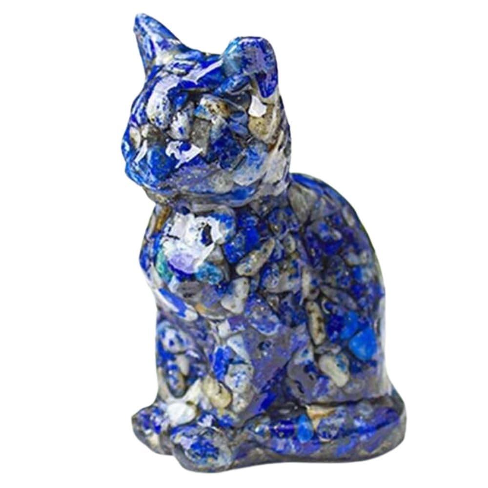 Multicolor Carved Natural Crystal Figurine - Desk and Home Decor, Healing Stone Covered with Resin - Colorful Animal Ornament for Office and Living Room (Aventurine)