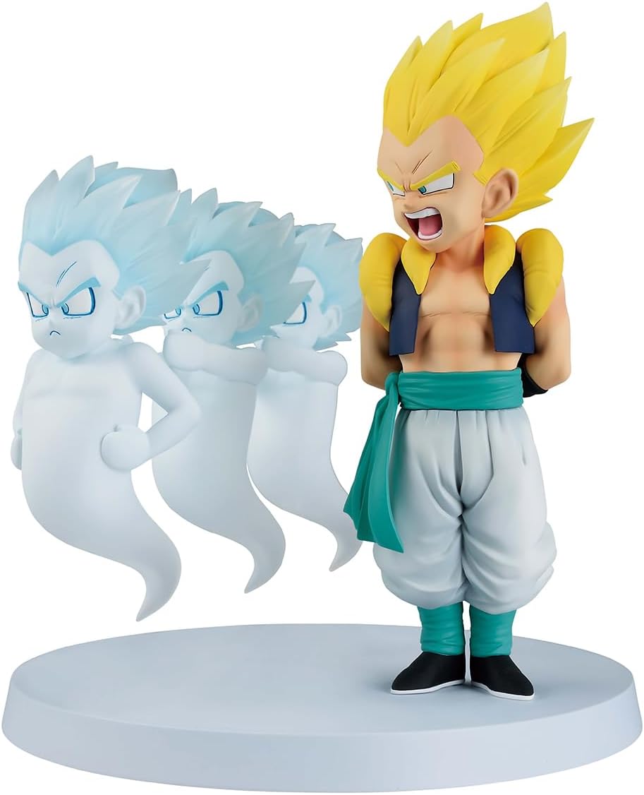 Ichibansho Dragon Ball Z Super Saiyan Gotenks & Ghost (Dragon History II) Revible Moment: Bandai Spirits Premium Collectible Statue - Fun and Detailed Figure, a Must-Have for DBZ Fans