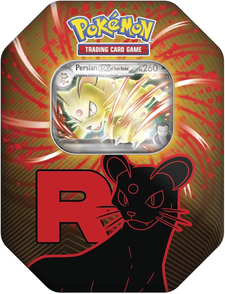 Pokémon TCG - Fall EX Tin 2025 Collector's Box with Promo EX Card + 4 Booster Envelopes Official Pokemon Product - Great for Kids and Collectors