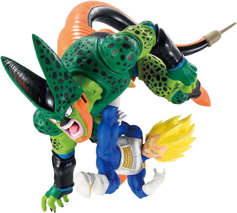 Ichibansho Dragon Ball Z Vegeta vs Cell (Dragon History II) Revible Moment: Bandai Spirits Premium Collectible Statue Dynamic Battle Diorama Capture Intensity for Collectors