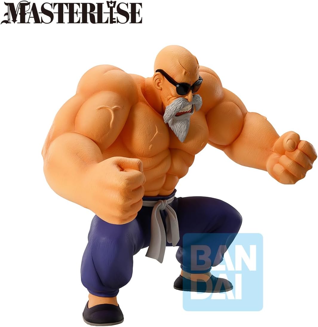 Ichibansho Dragon Ball Masterlise Master Roshi (Training) - Bandai Spirits Premium Collectible Statue - Classic Dragon Ball Story Collectors Essential Figure