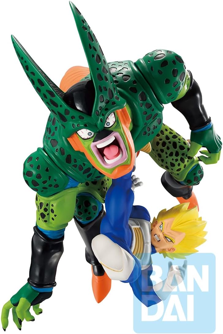 Ichibansho Dragon Ball Z Vegeta vs Cell (Dragon History II) Revible Moment: Bandai Spirits Premium Collectible Statue Dynamic Battle Diorama Capture Intensity for Collectors