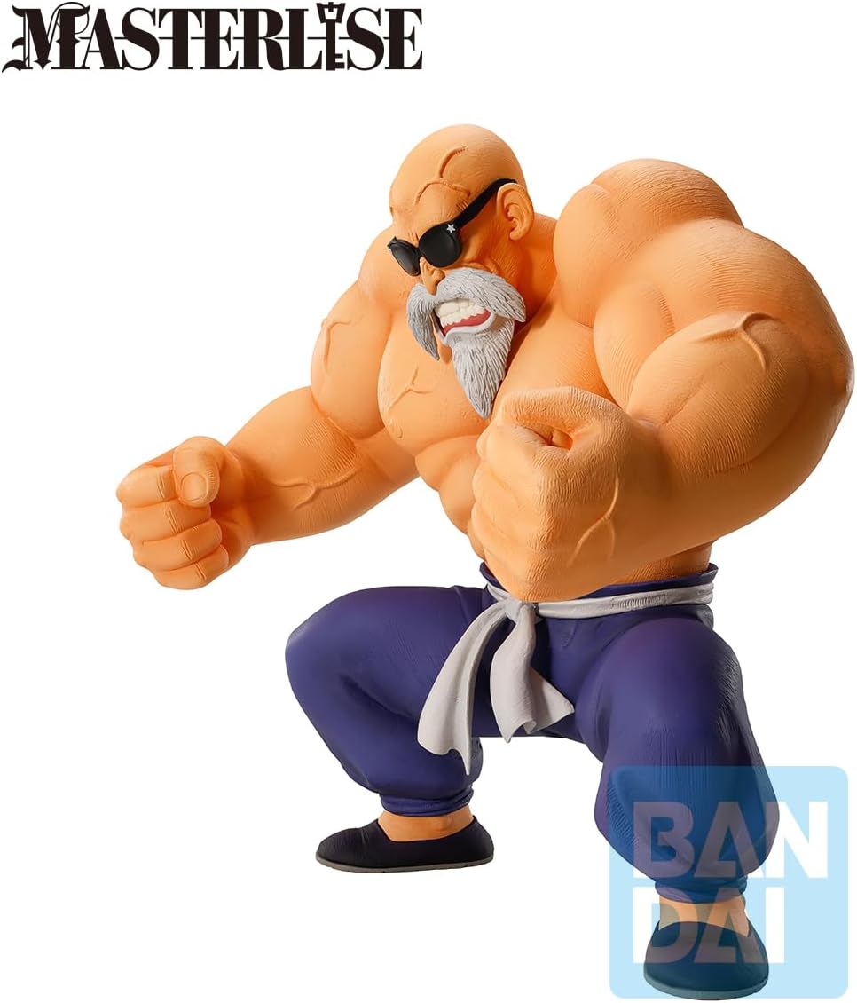 Ichibansho Dragon Ball Masterlise Master Roshi (Training) - Bandai Spirits Premium Collectible Statue - Classic Dragon Ball Story Collectors Essential Figure