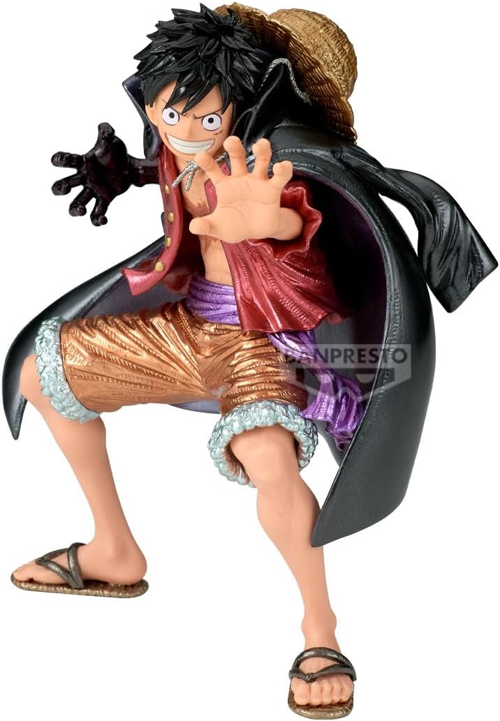 Banpresto Monkey D. Luffy One Piece Action Figure, King of Artist, Land of Wano II Special Ver.- 19 cm, BP29646P Multicolor, Collectible Figure, Optimo for Anime Fans