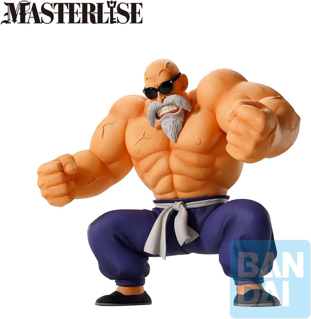 Ichibansho Dragon Ball Masterlise Master Roshi (Training) - Bandai Spirits Premium Collectible Statue - Classic Dragon Ball Story Collectors Essential Figure