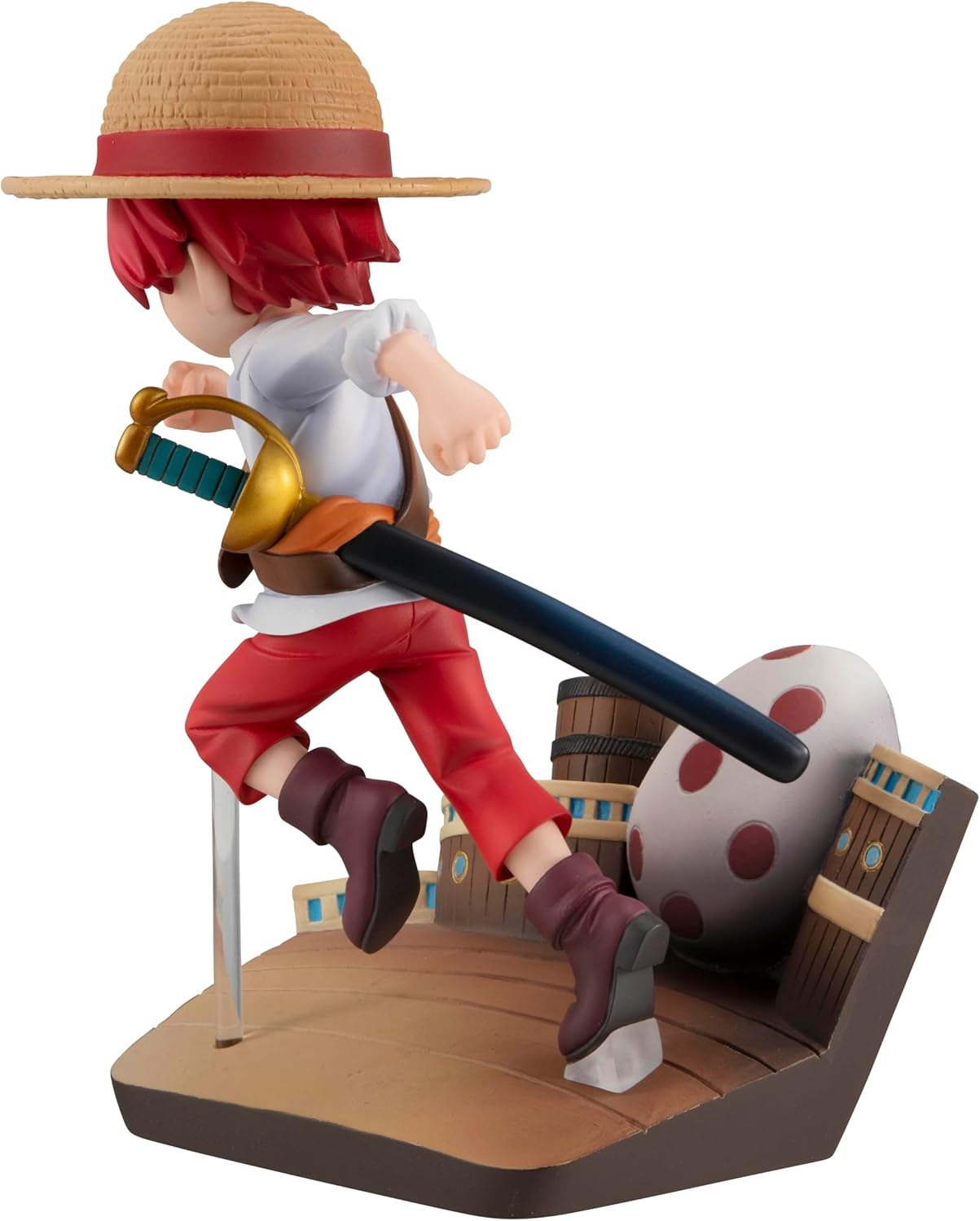 Megahouse, Shanks Run! Run! One Piece, G.E.M. Series, 12 cm, MH840241, Multicolor, Collectible Figure, Optima for Anime Fans