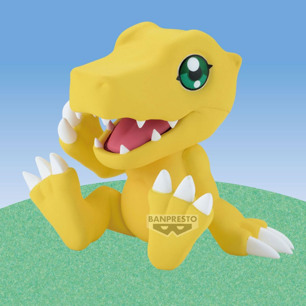 Banpresto Agumon Digimon Adventure Action Figure, Sofvimates Vol.2 9 cm, BP29517P Multicolor, Collectible Figure, Optimo for Anime Fans