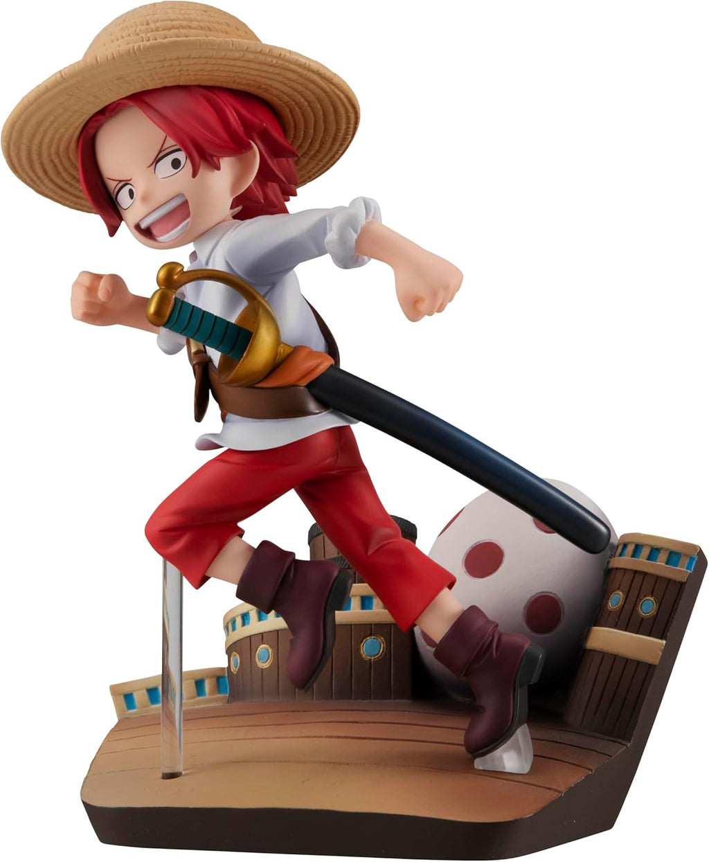 Megahouse, Shanks Run! Run! One Piece, G.E.M. Series, 12 cm, MH840241, Multicolor, Collectible Figure, Optima for Anime Fans