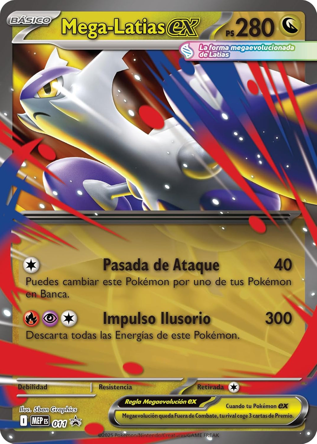 Pokémon: JCC Pokémon Mega-Latias ex Collection (1 Holographic Promo Card, 1 Oversized Card with 3D Effect and 4 Upgrade Envelopes)