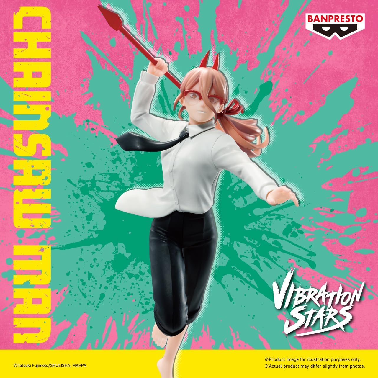 Banpresto Power III Chainsaw Man Action Figure - Vibration Stars 15 cm - BP89821P Multicolor - Collectible Figure - Ideal for Anime Fans