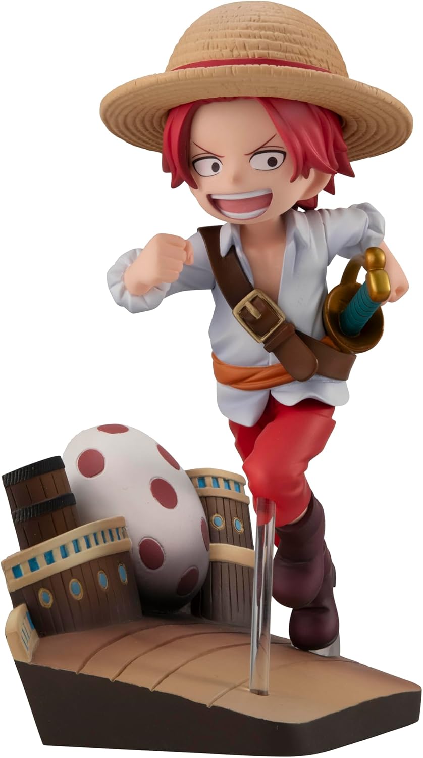 Megahouse, Shanks Run! Run! One Piece, G.E.M. Series, 12 cm, MH840241, Multicolor, Collectible Figure, Optima for Anime Fans