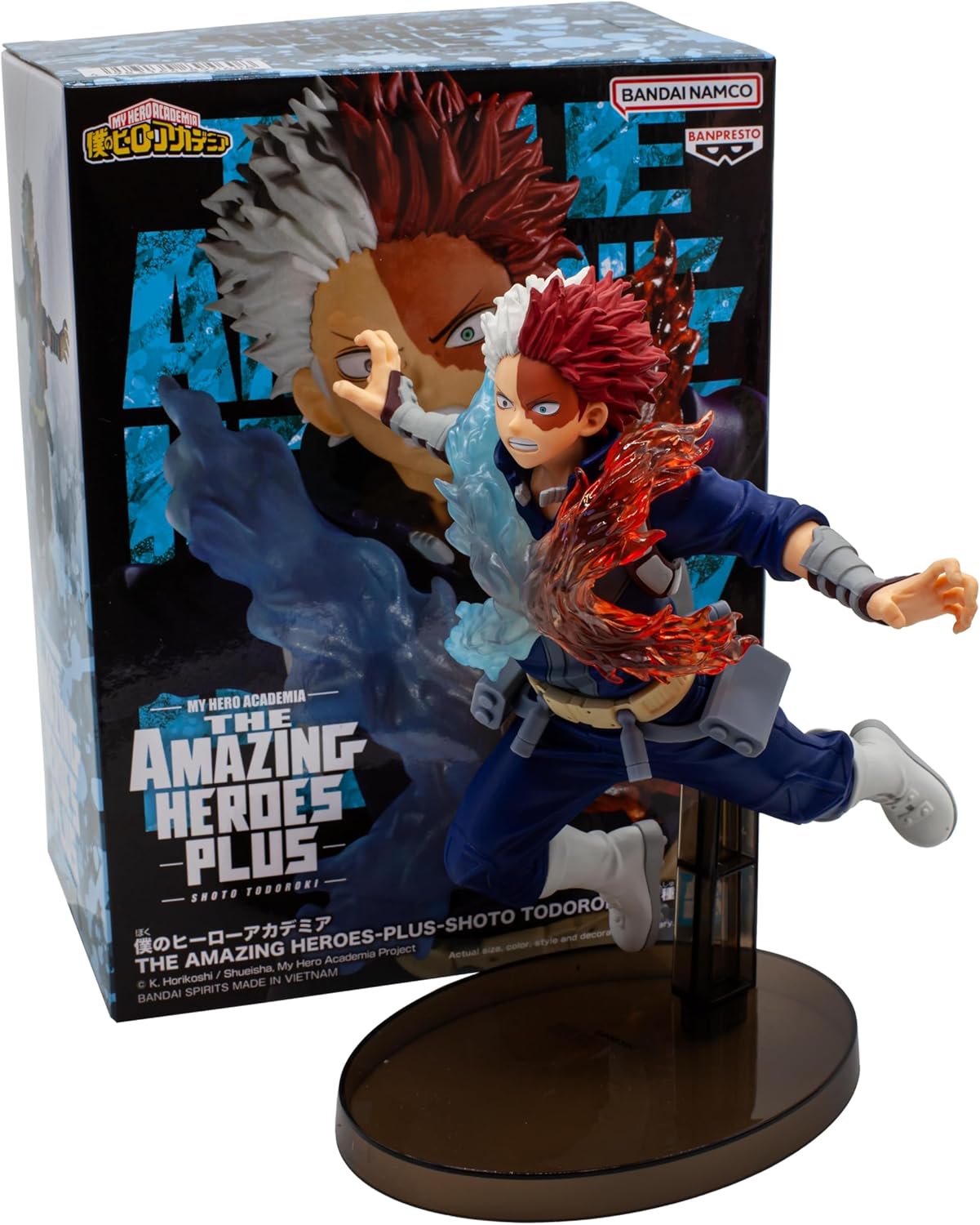 Banpresto Shoto Todoroki Action Figure - My Hero Academia The Amazing Heroes Plus 12cm Multicolor BP89460P Collectible Statue Detailed Figure Ideal for Anime Fans