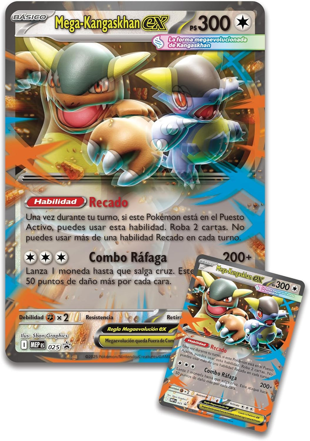 Pokémon: Mega-Kangaskhan ex Collection (1 Holographic Promotion Card, 1 Oversized 3D Effect Promo Card and 4 Upgrade Envelopes)