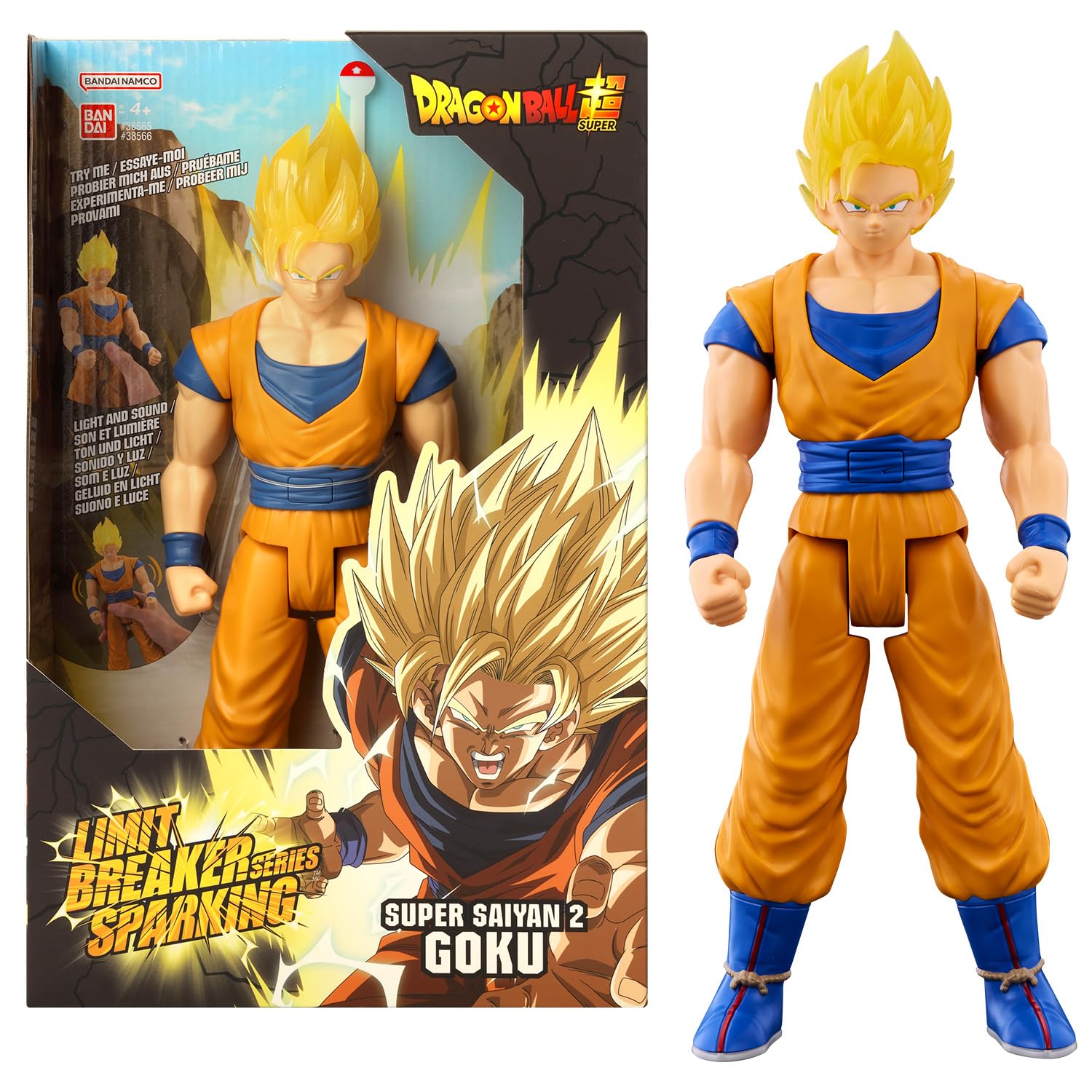 BANDAI Dragon Ball Sparkling Zero Limit Breaker SS2 Vegeta Figure with Battle Light and Sound, Based on Dragon Ball Sparkling Zero Video Game (38567)