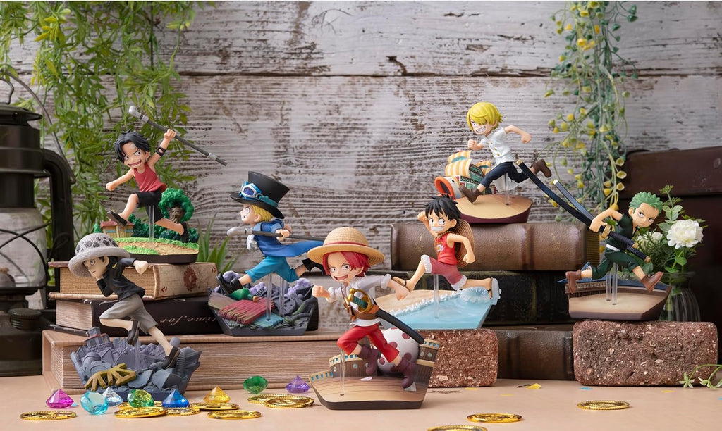 Megahouse, Shanks Run! Run! One Piece, G.E.M. Series, 12 cm, MH840241, Multicolor, Collectible Figure, Optima for Anime Fans