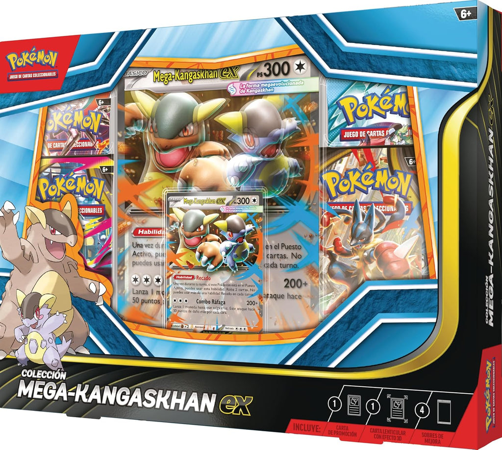 Pokémon: Mega-Kangaskhan ex Collection (1 Holographic Promotion Card, 1 Oversized 3D Effect Promo Card and 4 Upgrade Envelopes)