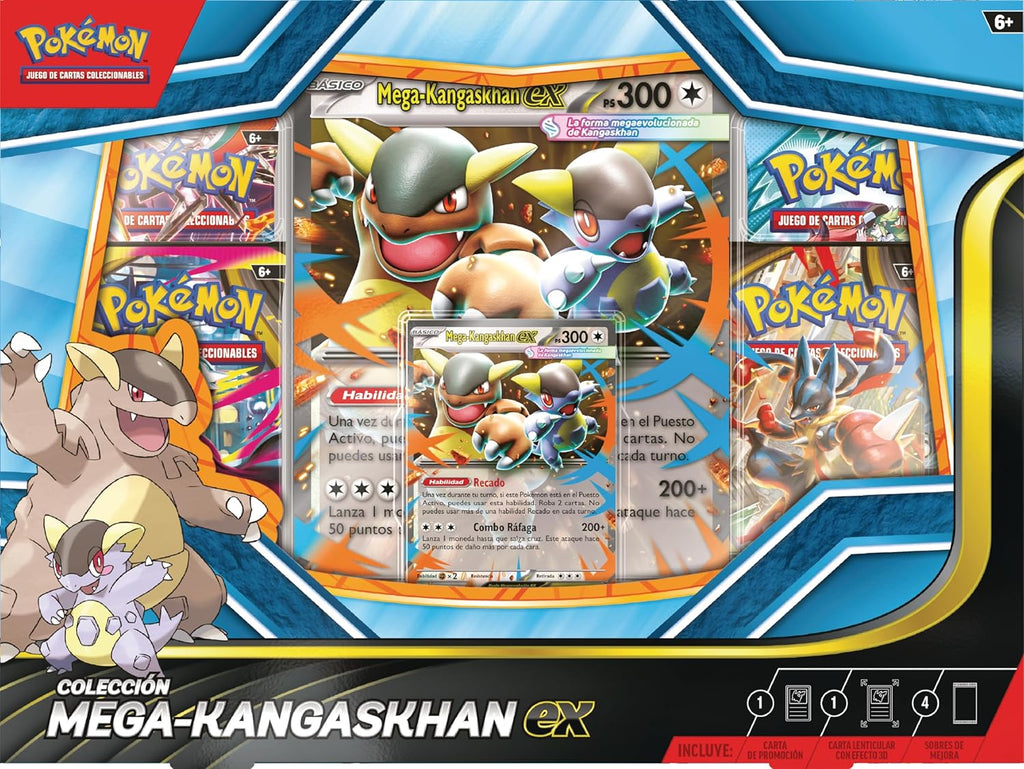Pokémon: Mega-Kangaskhan ex Collection (1 Holographic Promotion Card, 1 Oversized 3D Effect Promo Card and 4 Upgrade Envelopes)